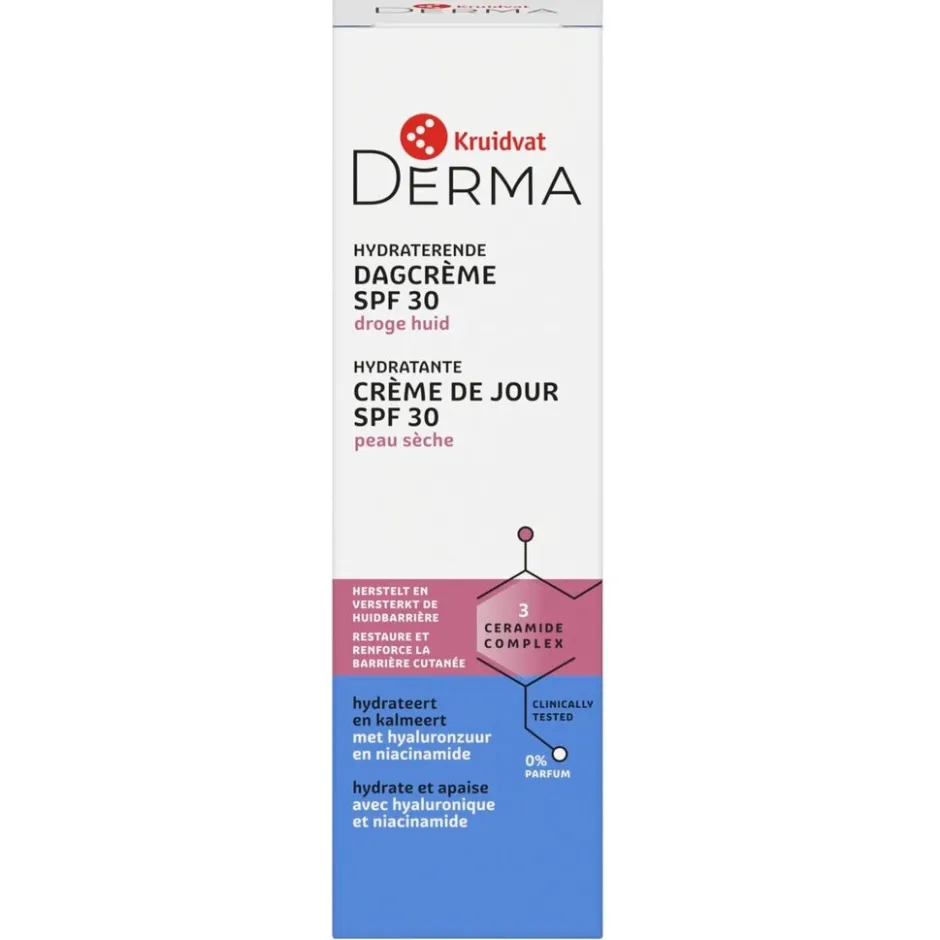 KRUIDVAT DERMA SPF30 Hydraterende Dagcrème< Dagcreme
