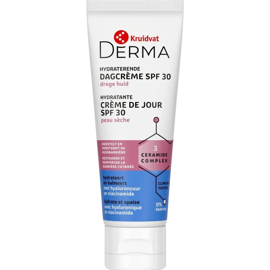 KRUIDVAT DERMA SPF30 Hydraterende Dagcrème< Dagcreme