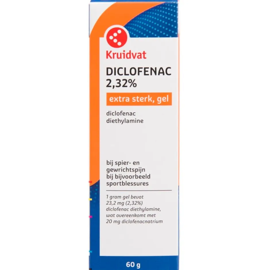 Kruidvat Diclofenac 2,32% Extra Sterk Gel< Pijn