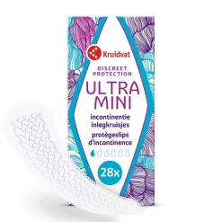 Kruidvat Discreet Protection Ultra Mini Incontinentie Inlegkruisjes< Incontinentie