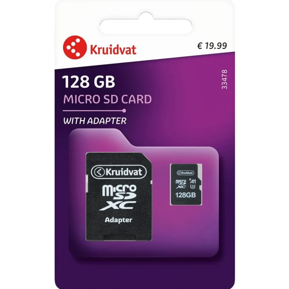Kruidvat 128GB Micro SD-kaart< Geheugen- En Opslagapparatuur