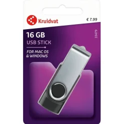 Kruidvat 16GB USB-stick< Geheugen- En Opslagapparatuur