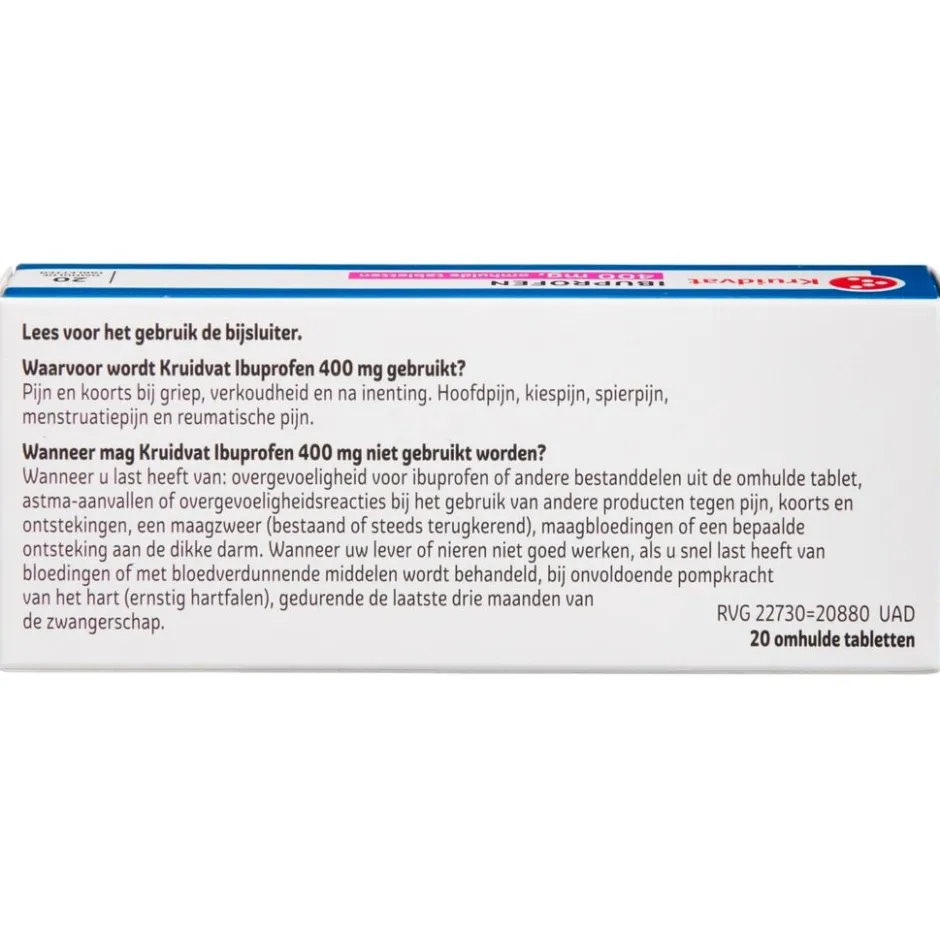 Ibuprofen 400mg Omhulde Tabletten|Kruidvat