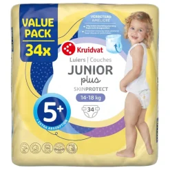 Kruidvat Junior Plus Maat 5+ Luiers Valuepack< Luiers Maat 5