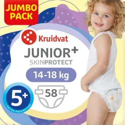 Kruidvat Junior Plus Maat 5+ Luiers Jumbopack< Luiers Maat 5
