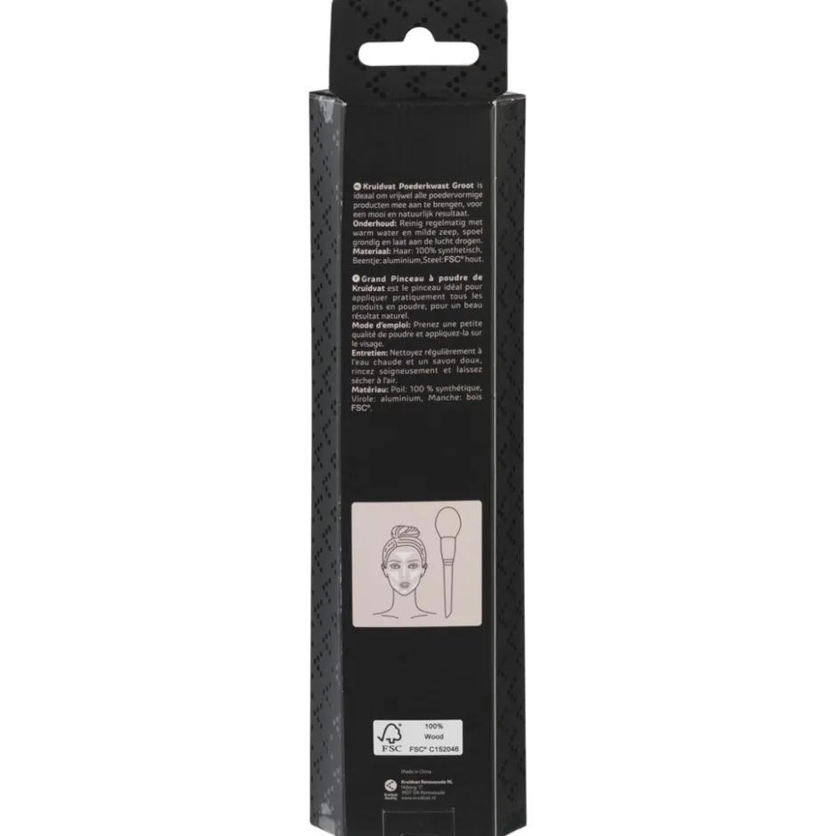 Kruidvat k668 Grote Poederkwast< Make-Up Kwasten