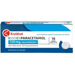 Kinderparacetamol 120mg Kauwtabletten|Kruidvat New