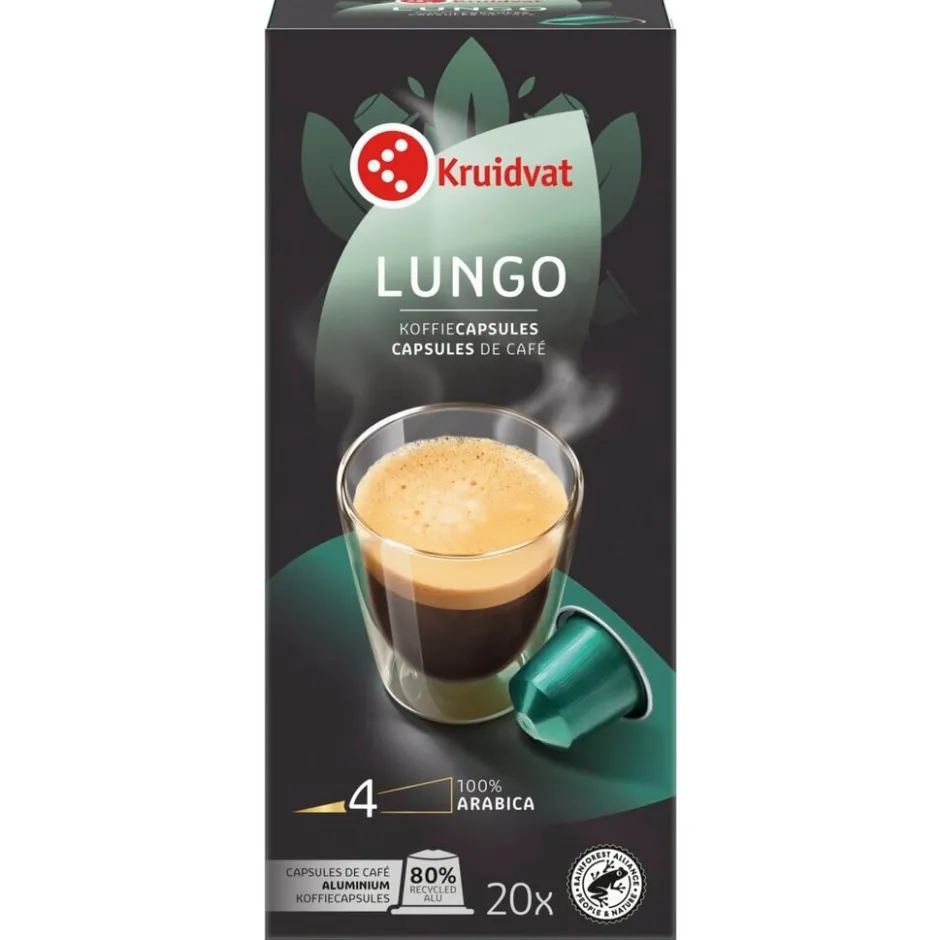 Kruidvat Lungo Koffiecapsules< Koffiecups