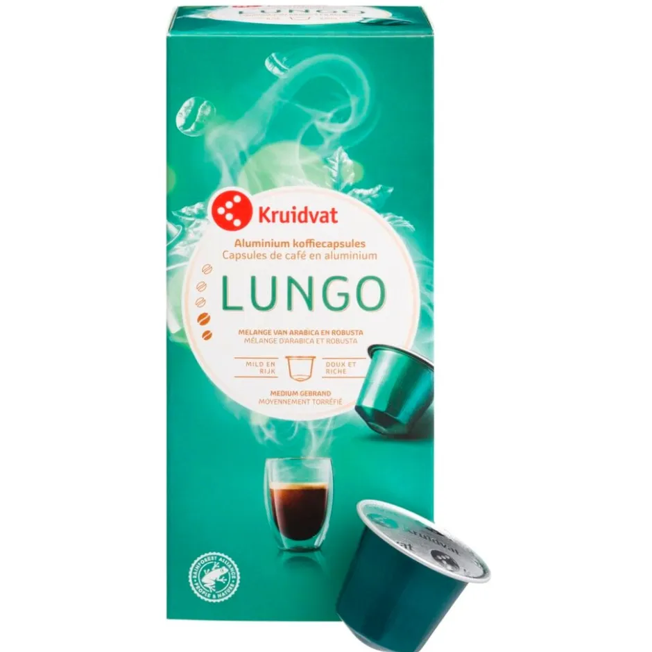 Kruidvat Lungo Koffiecapsules< Koffiecups