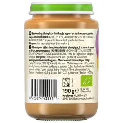 6+M Bio Appel & Abrikoos Fruithapje|Kruidvat Best