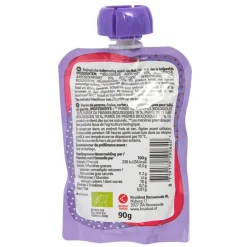 Kruidvat 6+M Bio Appel, Aardbei, Kers en Pruim Knijpzakje< Fruithapjes
