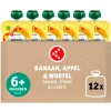 Kruidvat 6+M Bio Banaan met Appel en Wortel Knijpzakje< Fruithapjes