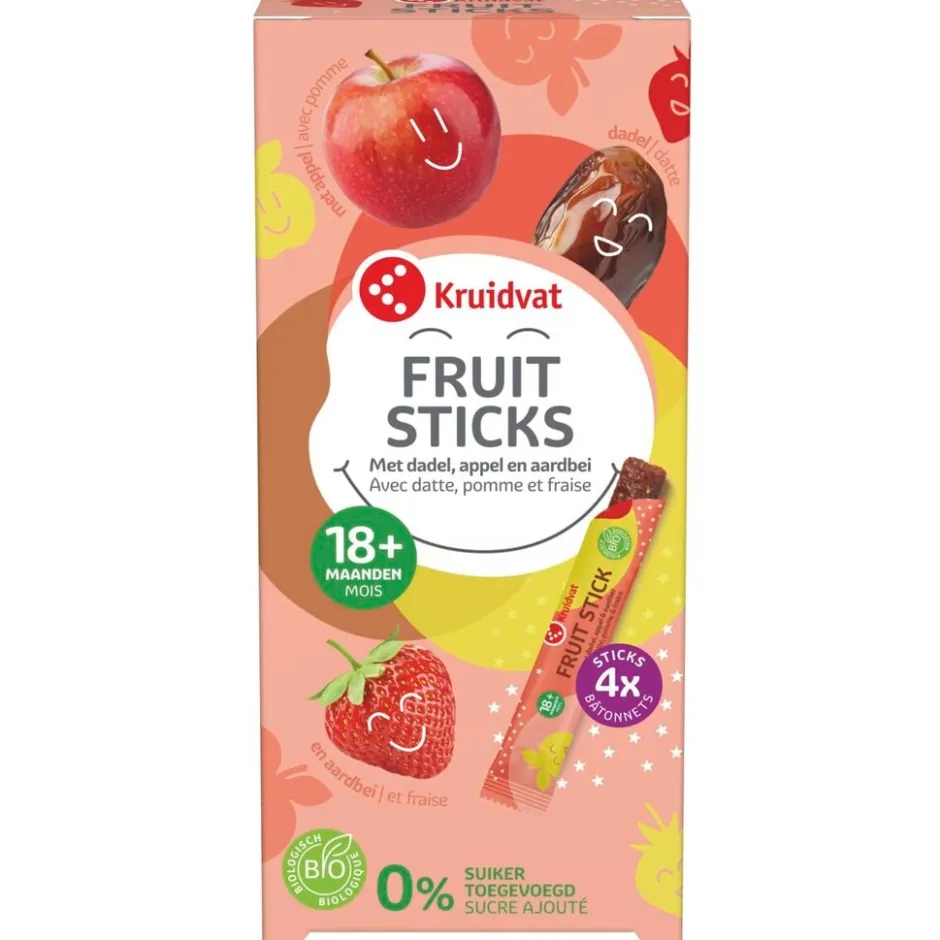 Kruidvat 18+M Bio Fruitsticks< Babytussendoortjes