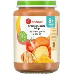 Kruidvat 8+M Bio Groenten, Pasta & Kip Maaltijd< Babymaaltijden