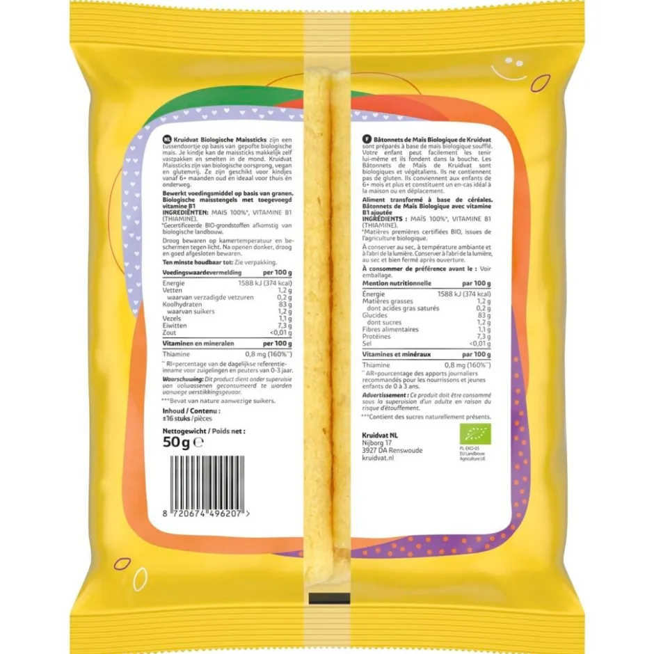 Kruidvat 6+M Bio Naturel Maisstengels< Babytussendoortjes