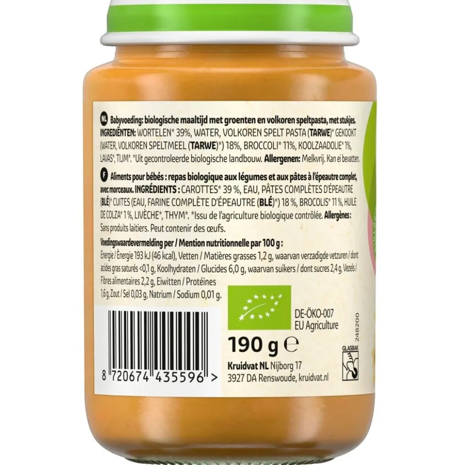 8+M Bio Speltpasta & Groente Maaltijd|Kruidvat Sale