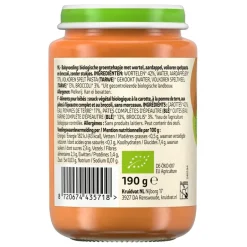 6+M Bio Wortel, Aardappel, Pasta & Broccoli Maaltijd|Kruidvat Hot