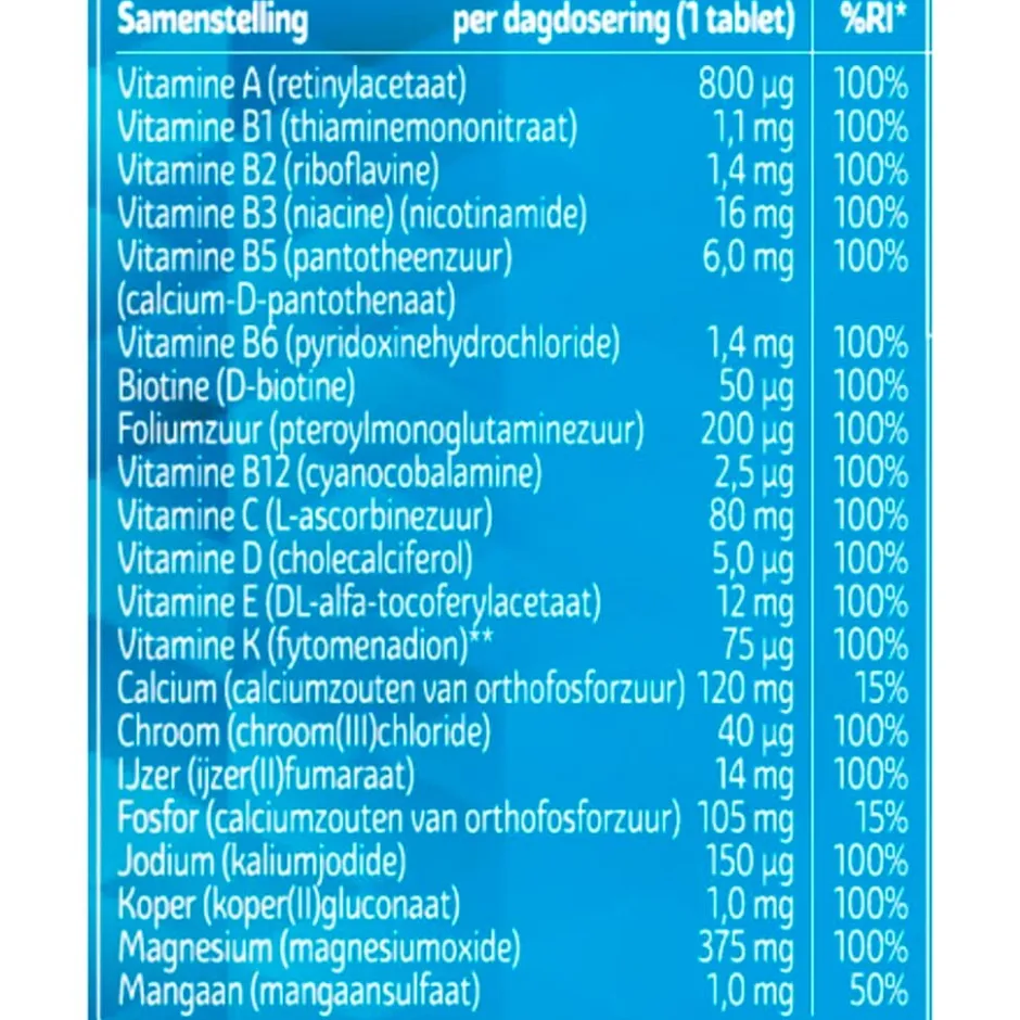 Kruidvat Magnesium Multi A-Z Tabletten< Mineralen