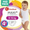 Kruidvat Maxi Plus Maat 4+ Luiers Midpack< Luiers Maat 4
