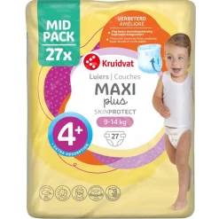 Kruidvat Maxi Plus Maat 4+ Luiers Midpack< Luiers Maat 4