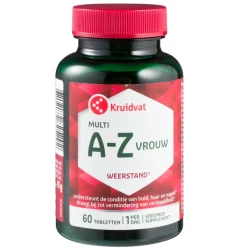 Kruidvat Multi A-Z Vrouw Tabletten< Weerstand En Energie|Vitamines