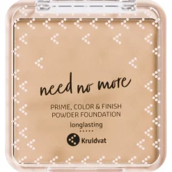 Kruidvat Need No More 028 Medium Biscuit Prime, Color & Finish Powder Foundation< Gezichtspoeder