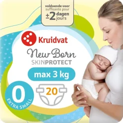 Kruidvat NewBorn Extra Small Maat 0 Luiers Smallpack< Luiers Maat 0