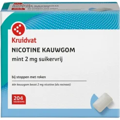 Kruidvat Nicotine Mint 2mg Suikervrij Kauwgom< Stoppen Met Roken