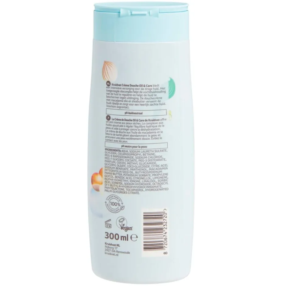 Kruidvat Oil & Care Crème Douchegel< Douchecrème|Douchegel