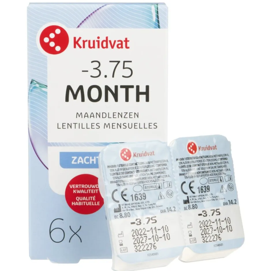 Kruidvat Opticare -3.75 Zachte Maandlenzen< Lenzen