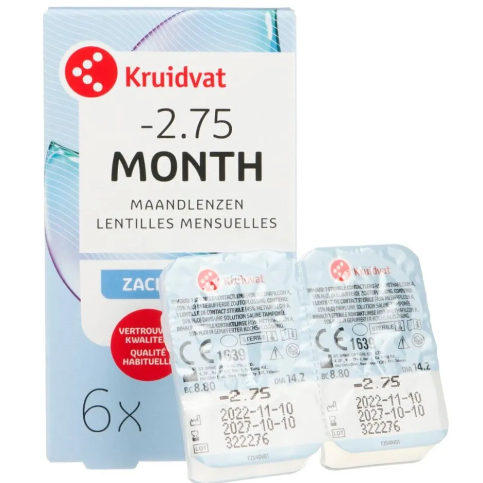 Kruidvat Opticare -2.75 Zachte Maandlenzen< Lenzen