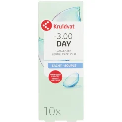 Kruidvat Opticare -3.00 Zachte Daglenzen< Lenzen