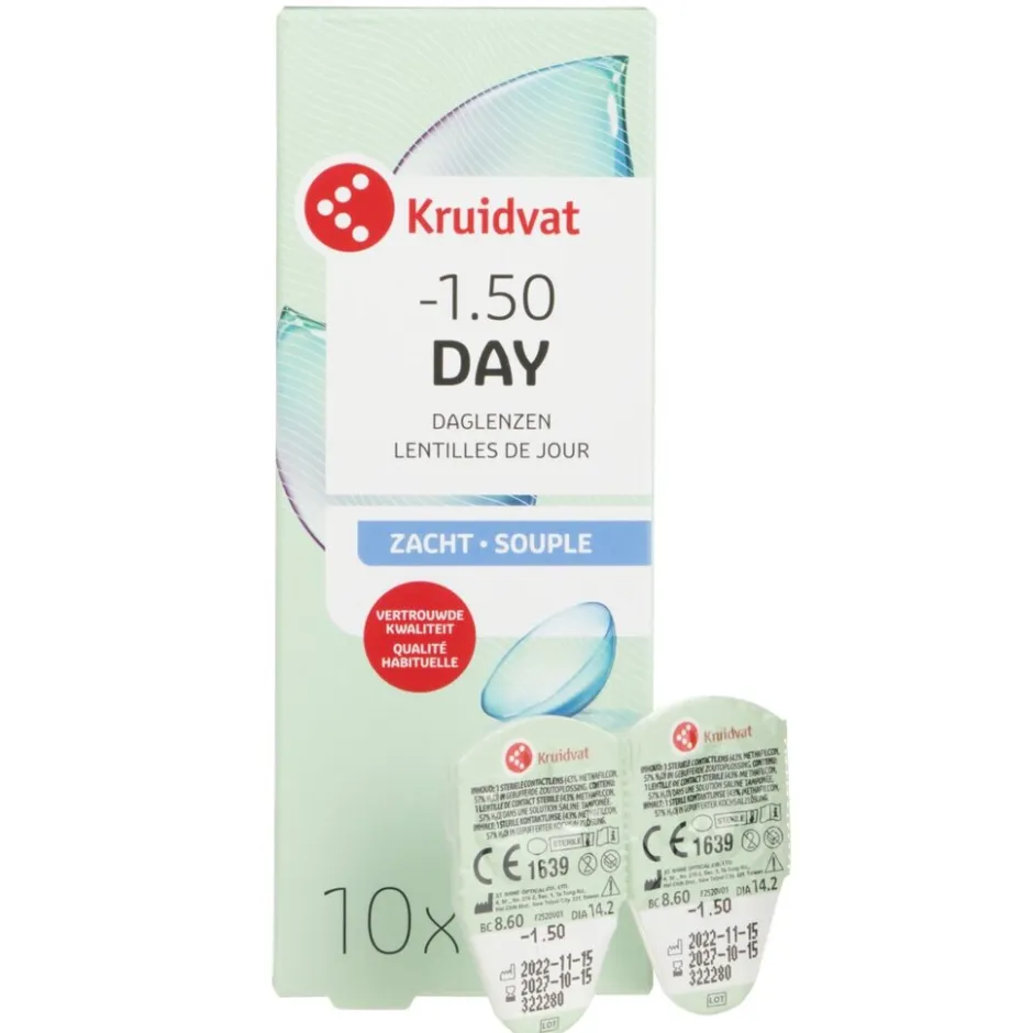 Kruidvat Opticare -1.50 Zachte Daglenzen< Lenzen