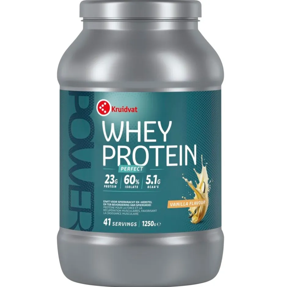 Kruidvat Perfect Whey Protein met Vanillesmaak< Proteine Eiwit Poeders