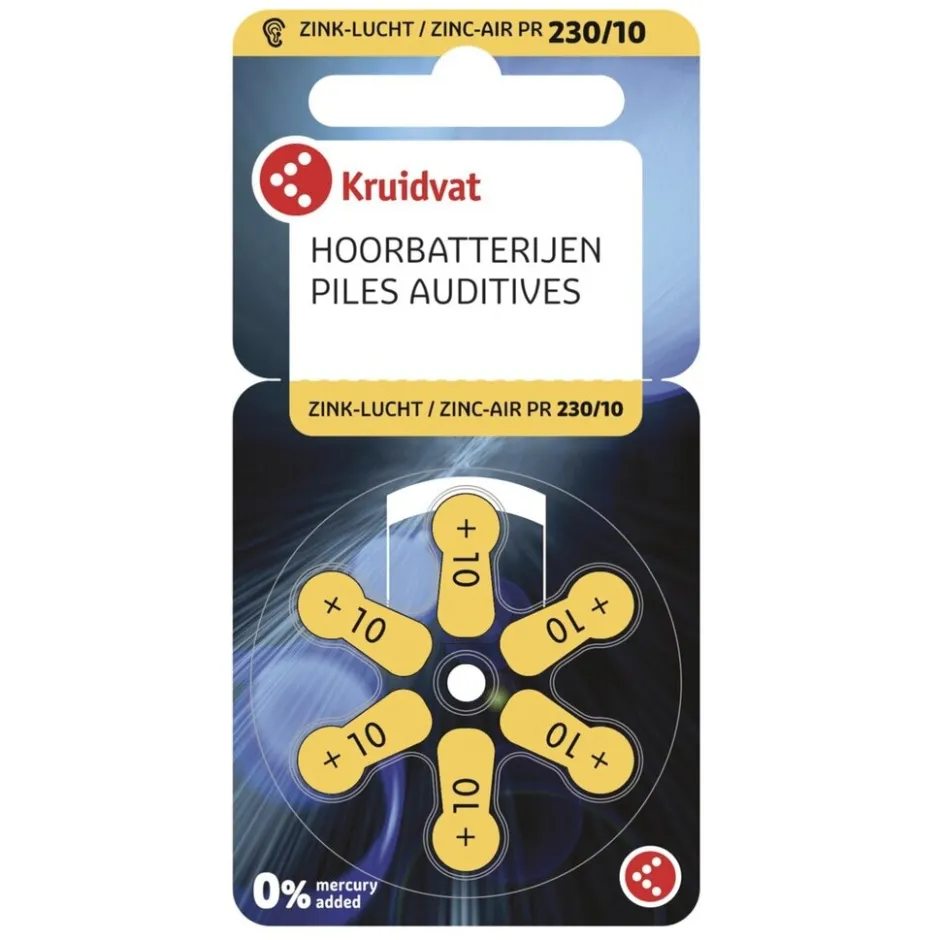 Kruidvat PR230 Hoorbatterijen< Batterijen