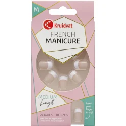 Kruidvat Salon Nails French Manicure Medium Length Kunstnagels< Nagelverzorging