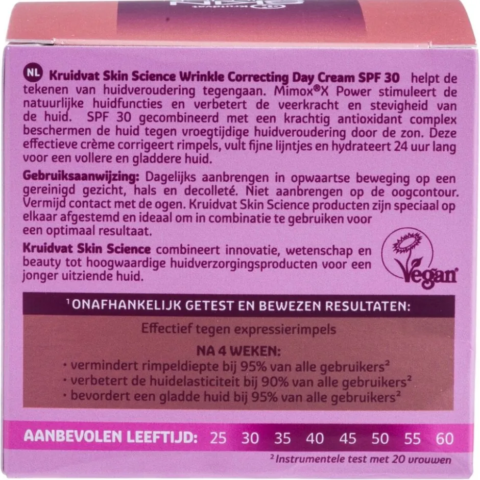 Kruidvat Skin Science Anti-Age SPF30 Wrinkle Correcting Day Cream 30+< Dagcreme