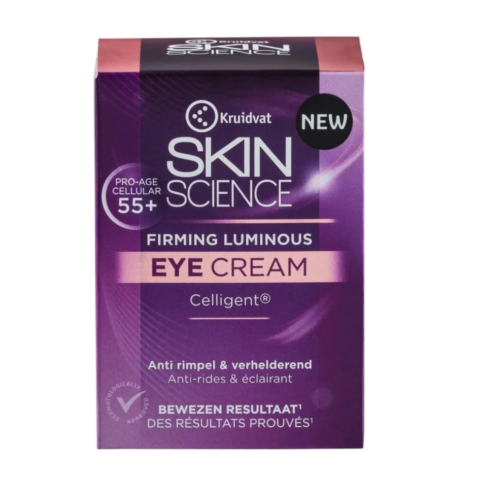 Kruidvat Skin Science Firming Luminous 55+ Eye Cream< Oogcreme