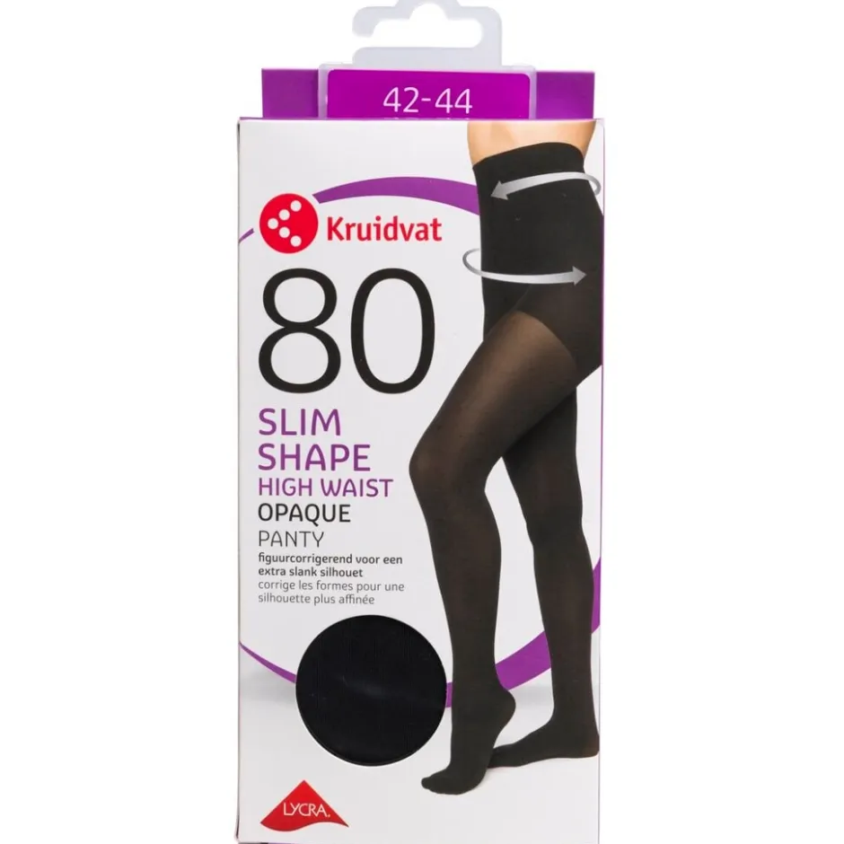 Slim Shape High Waist Opaque 80 Den Panty|Kruidvat Outlet