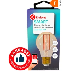 Kruidvat Smart A60 E27 470LM Filament Ledlamp< Lampen