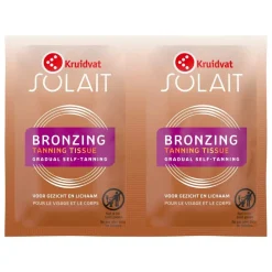 Kruidvat Solait Self Tan Bronzing Tissues< Zelfbruiners