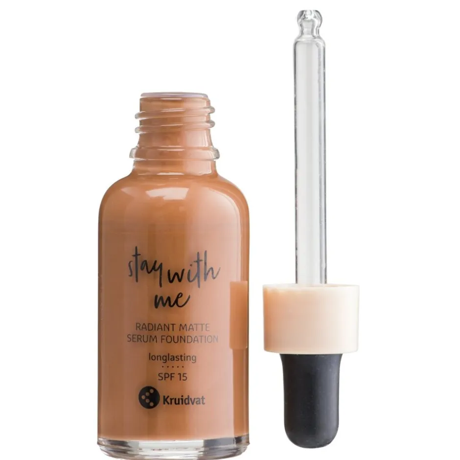 Kruidvat Stay With Me 060 C Deep Amber Radiant Matte Serum Foundation< Foundation