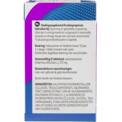 Kruidvat Valeriaan Sterk 375MG Filmomhulde Tabletten< Rust En Ontspanning