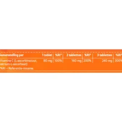 Vitamine C-80 Suikervrij Tabletten|Kruidvat Hot