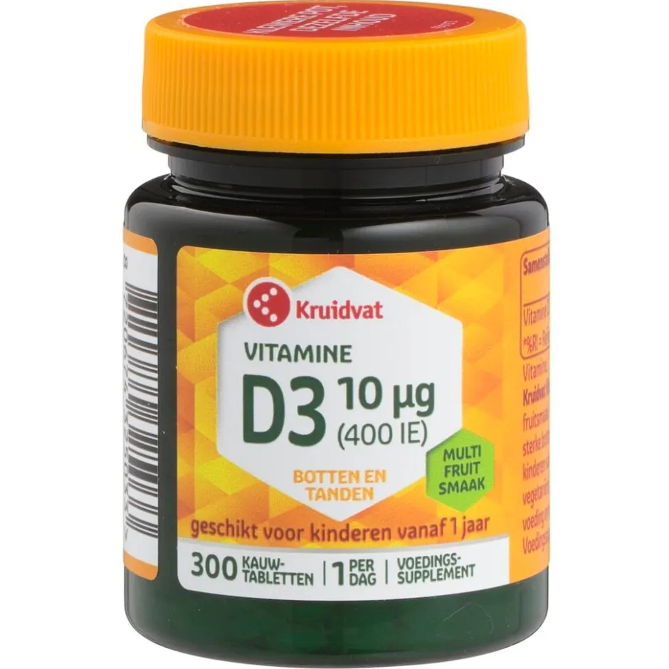 Kruidvat Vitamine D3 10 Mcg Tabletten< Vitamines