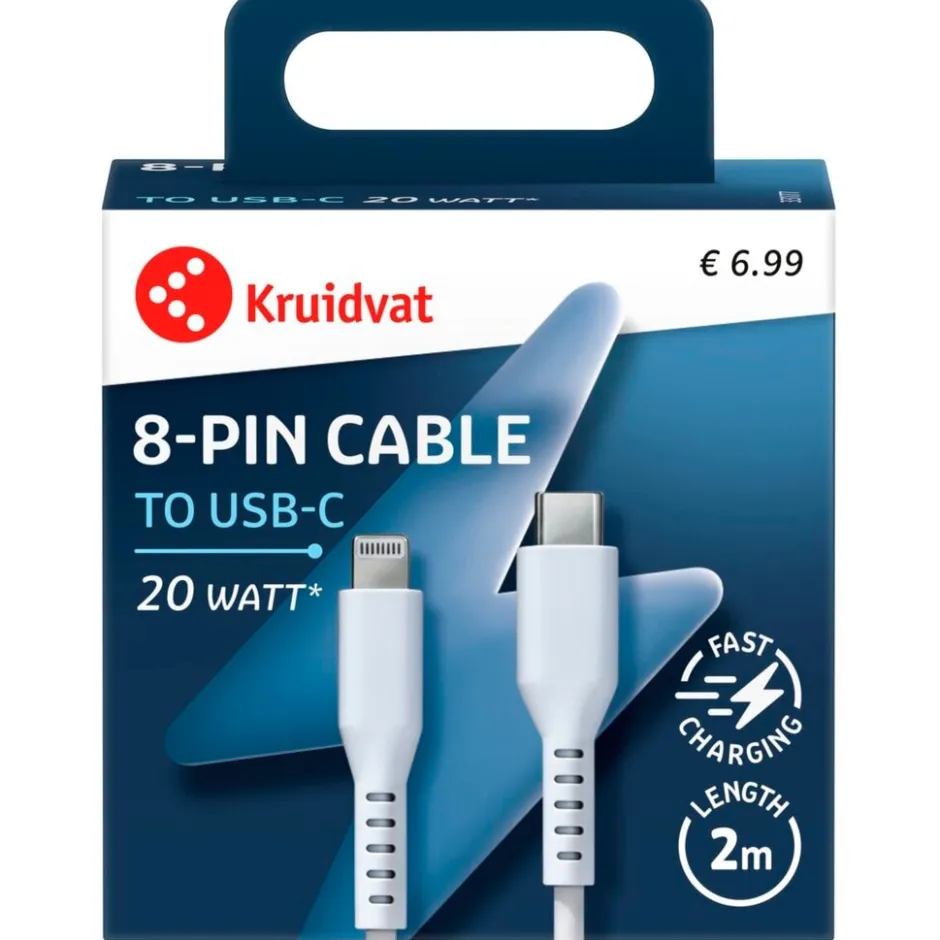 20W USB-C-naar-8-Pin Kabel|Kruidvat Online