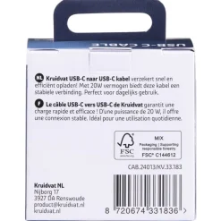 Kruidvat 20W USB-C-naar-USB-C Kabel< Telefoonkabeltjes