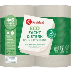 Kruidvat Zacht & Sterk 3-Laags Eco Toiletpapier< Toiletpapier