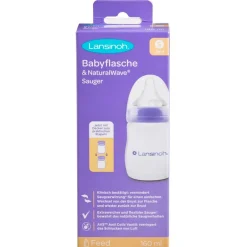 Babyfles met NaturalWave Speen|Lansinoh Outlet