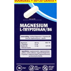 Magnesium L-Tryptofaan/B6 Capsules|Leefvitaal Hot